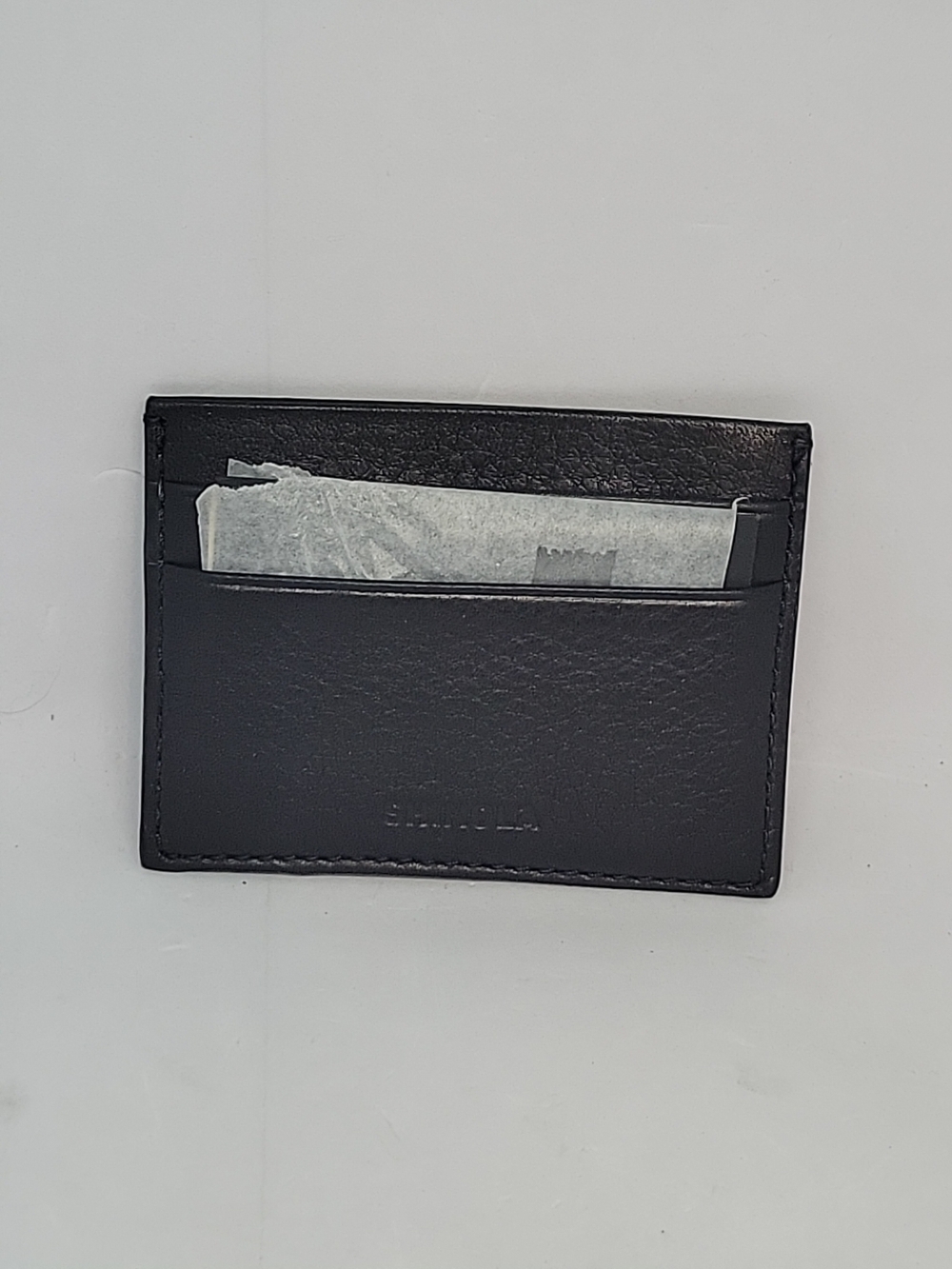 Shinola Black Leather Card Sleeve